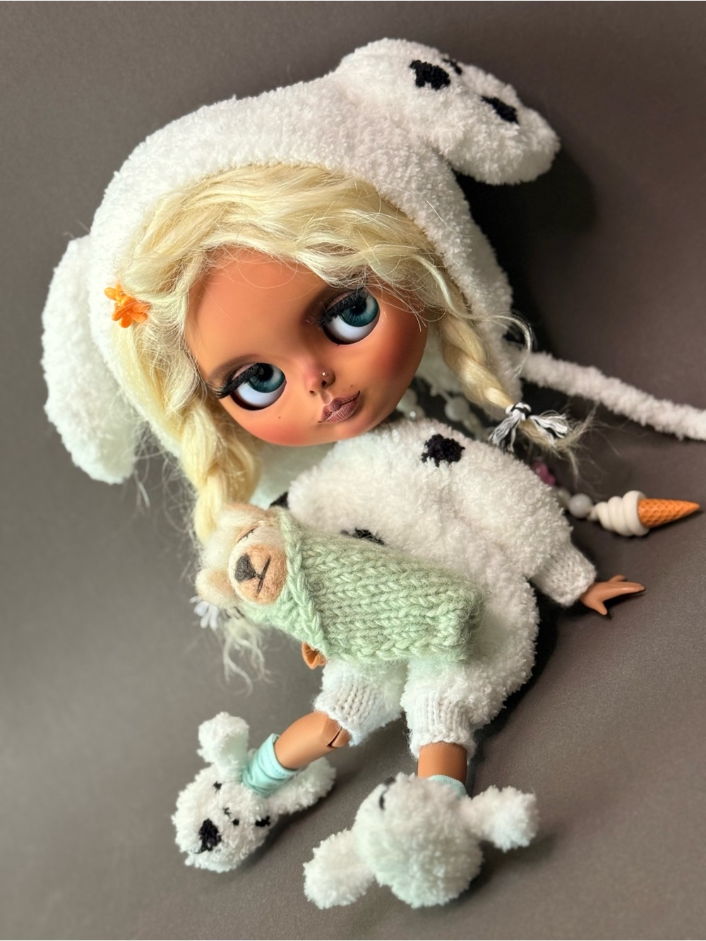 Blythe Doll Dalmatian baby Girl OOAK Custom Handmade Collectible Art by iDoll
